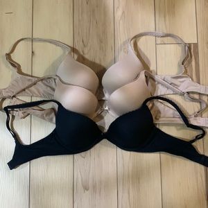 3 body by Victoria push up bras.
